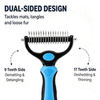 Petvibelab Professional Grooming Kit – Deshedding Brush & Nail Clipper Set