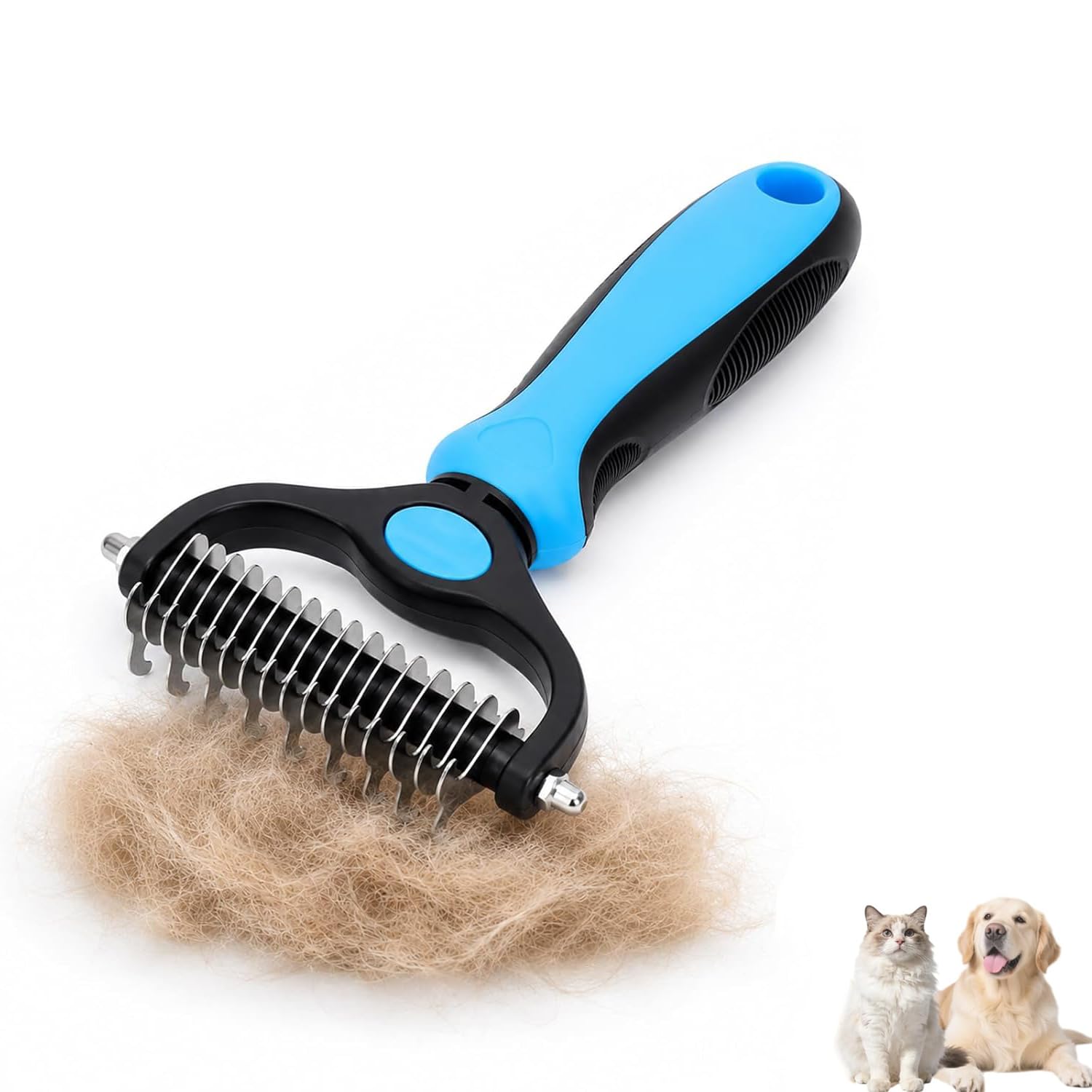 Petvibelab Professional Grooming Kit – Deshedding Brush & Nail Clipper Set