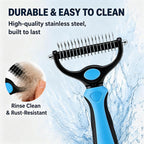 Petvibelab Professional Grooming Kit – Deshedding Brush & Nail Clipper Set
