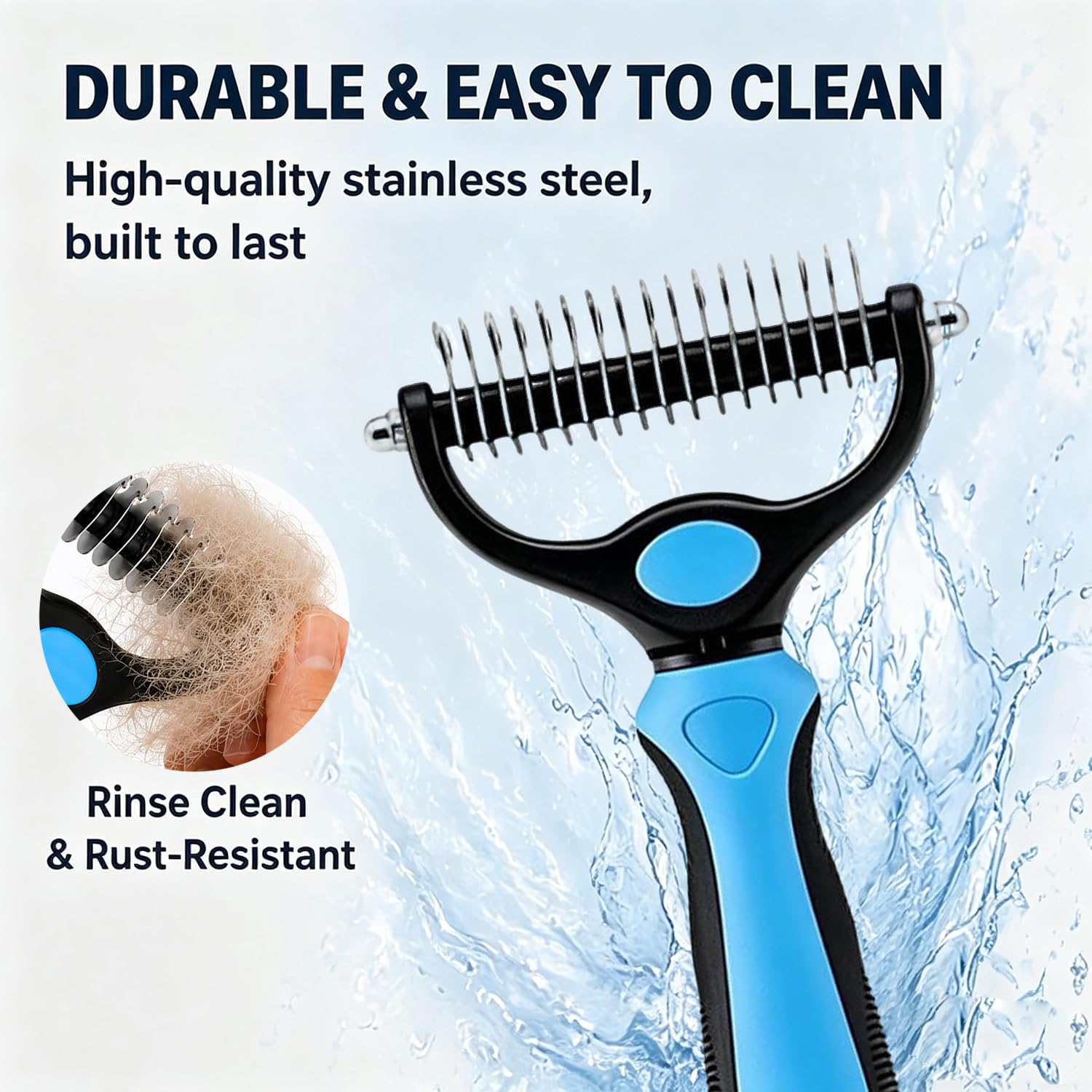 Petvibelab Professional Grooming Kit – Deshedding Brush & Nail Clipper Set