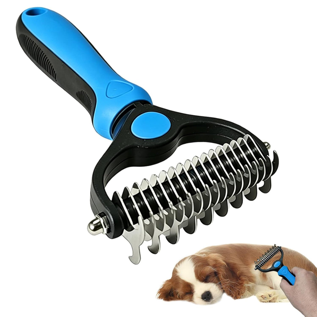 Petvibelab Professional Grooming Kit – Deshedding Brush & Nail Clipper Set